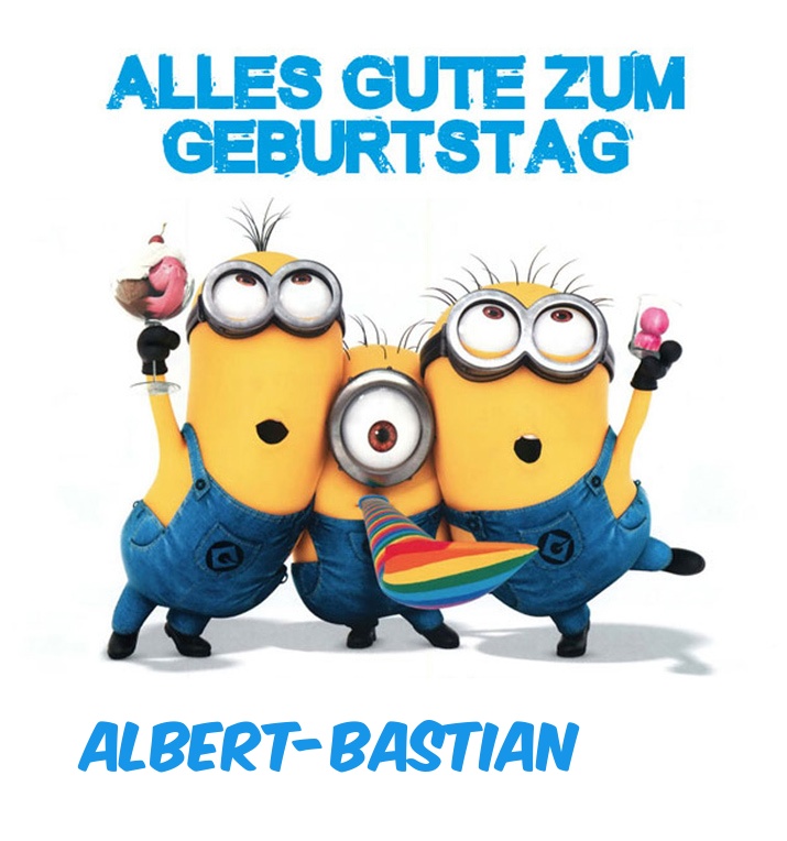 Alles Gute zum Geburtstag von Minions fr Albert-Bastian