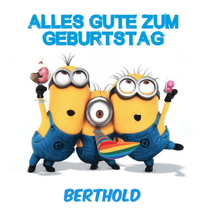 Alles Gute zum Geburtstag von Minions fr Berthold