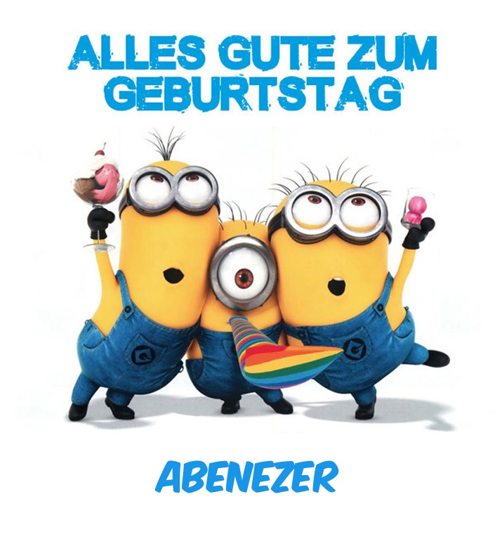 Alles Gute zum Geburtstag von Minions fr Abenezer