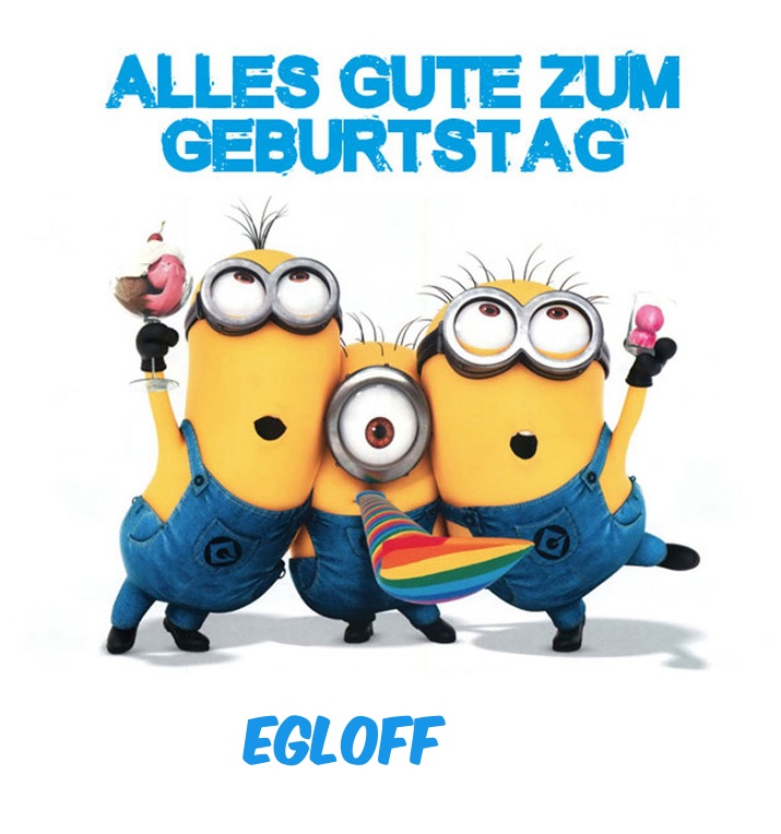 Alles Gute zum Geburtstag von Minions fr Egloff