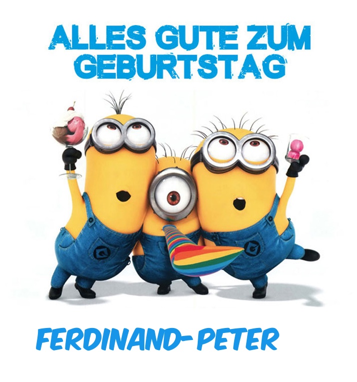 Alles Gute zum Geburtstag von Minions fr Ferdinand-Peter