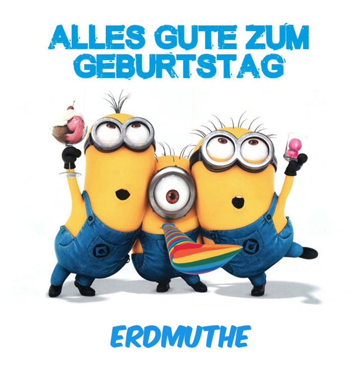 Alles Gute zum Geburtstag von Minions fr Erdmuthe