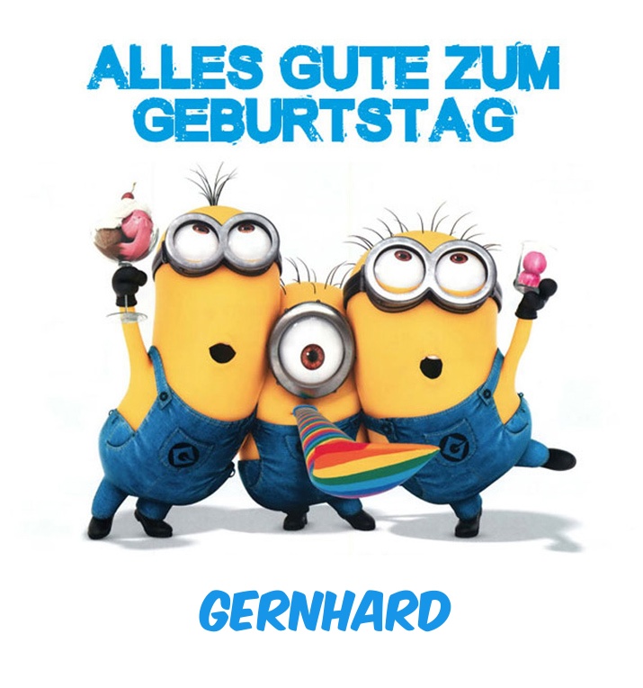 Alles Gute zum Geburtstag von Minions fr Gernhard