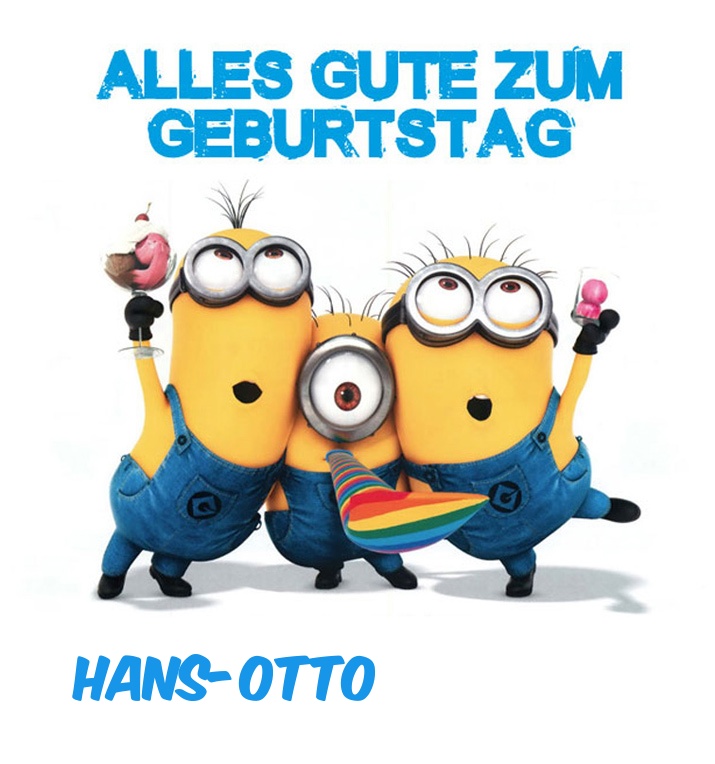 Alles Gute zum Geburtstag von Minions fr Hans-Otto