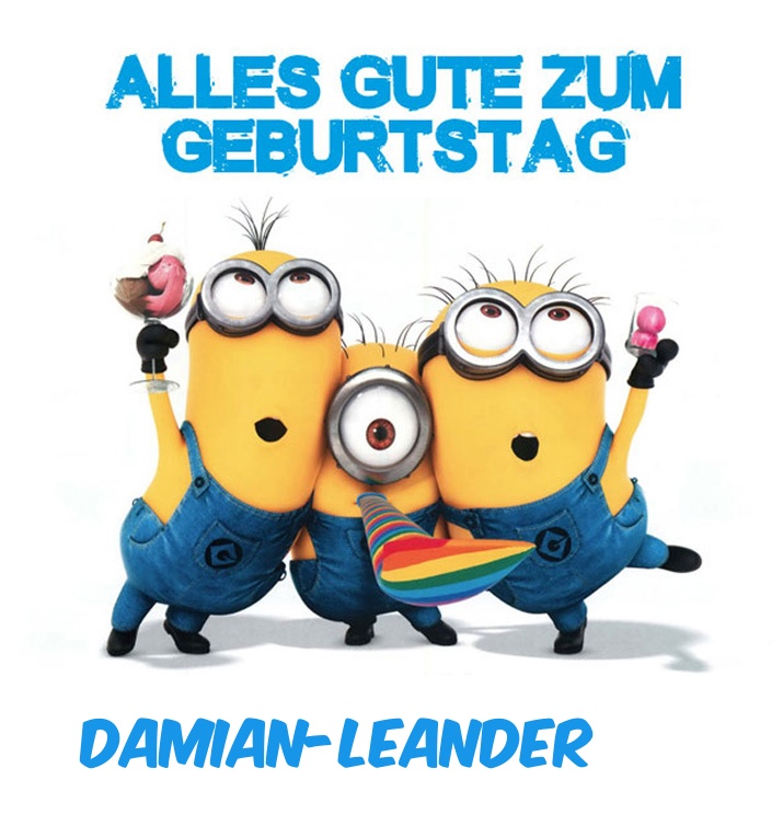 Alles Gute zum Geburtstag von Minions fr Damian-Leander