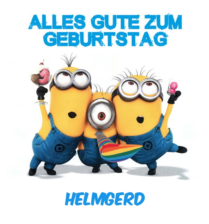 Alles Gute zum Geburtstag von Minions fr Helmgerd