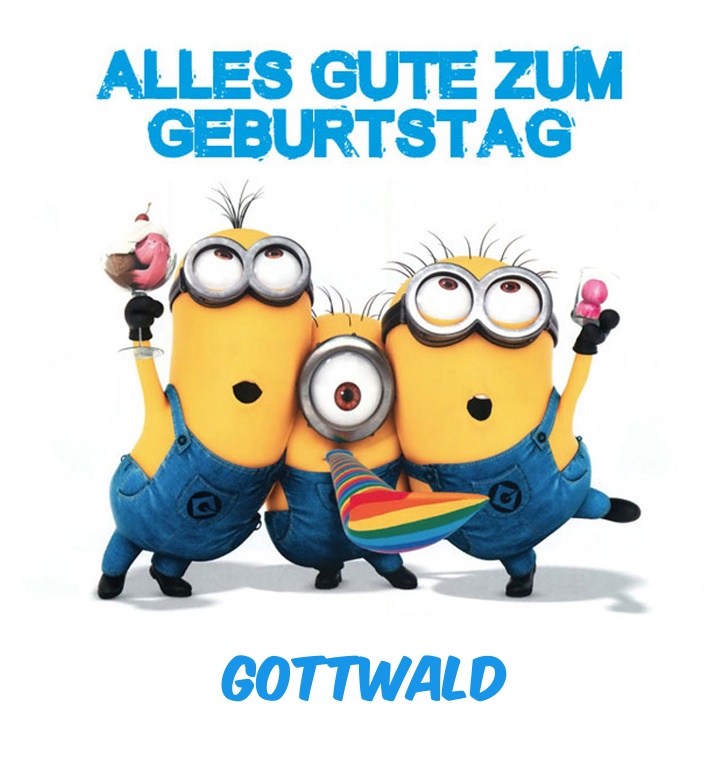 Alles Gute zum Geburtstag von Minions fr Gottwald