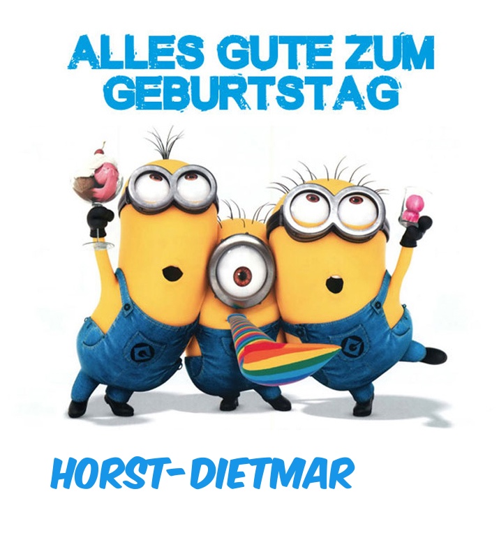 Alles Gute zum Geburtstag von Minions für Horst-Dietmar Alles Gute zum Geburtstag von Minions für Horst-Dietmar