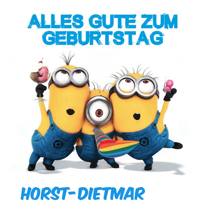 Alles Gute zum Geburtstag von Minions fr Horst-Dietmar