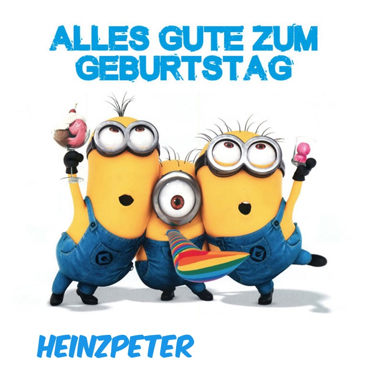 Alles Gute zum Geburtstag von Minions fr Heinzpeter