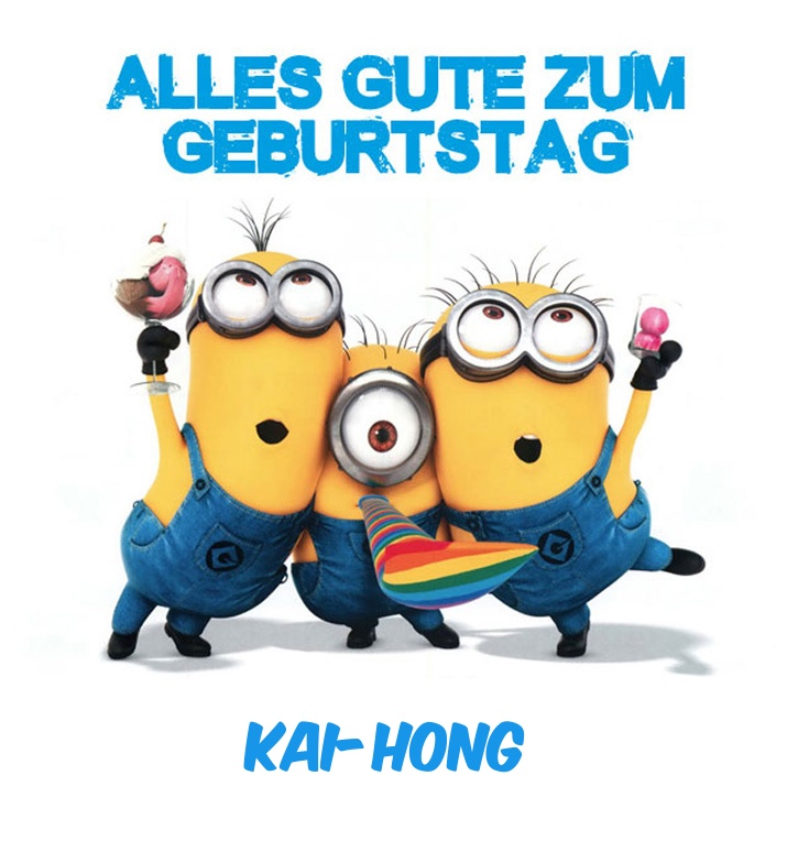 Alles Gute zum Geburtstag von Minions fr Kai-Hong