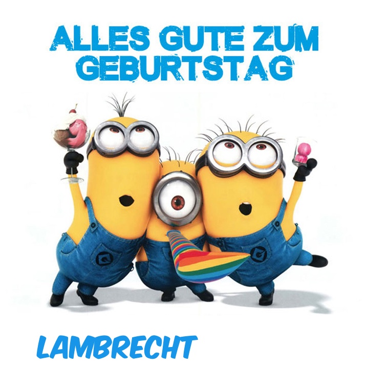 Alles Gute zum Geburtstag von Minions fr Lambrecht