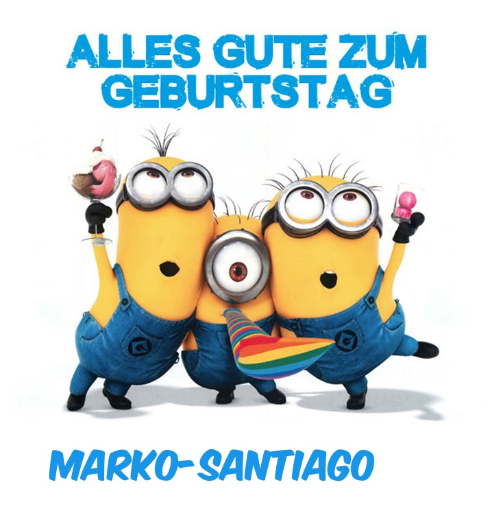 Alles Gute zum Geburtstag von Minions fr Marko-Santiago