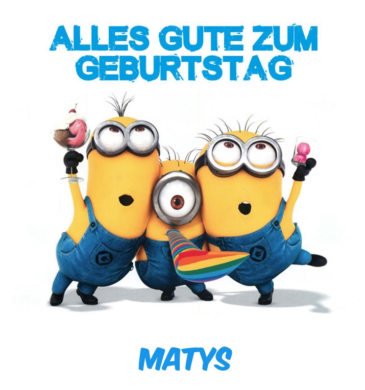 Alles Gute zum Geburtstag von Minions fr Matys