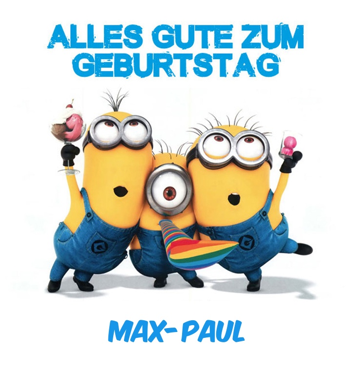 Alles Gute zum Geburtstag von Minions fr Max-Paul