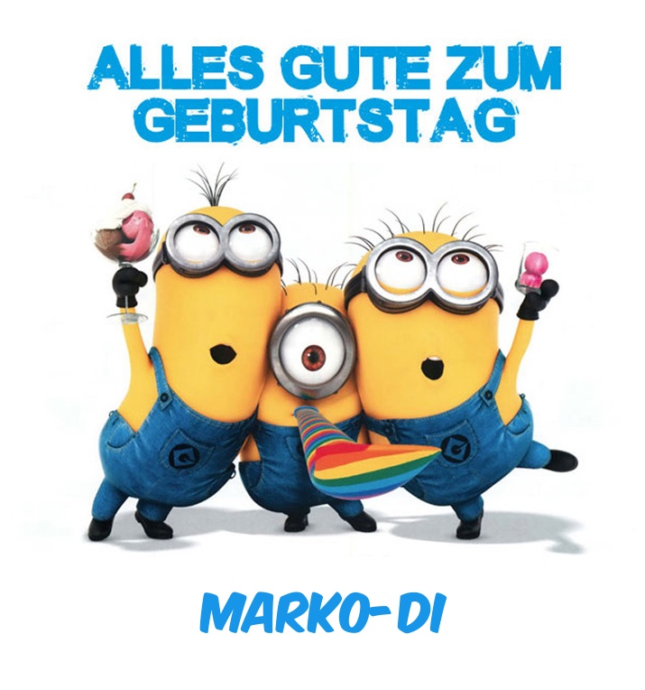 Alles Gute zum Geburtstag von Minions fr Marko-Di