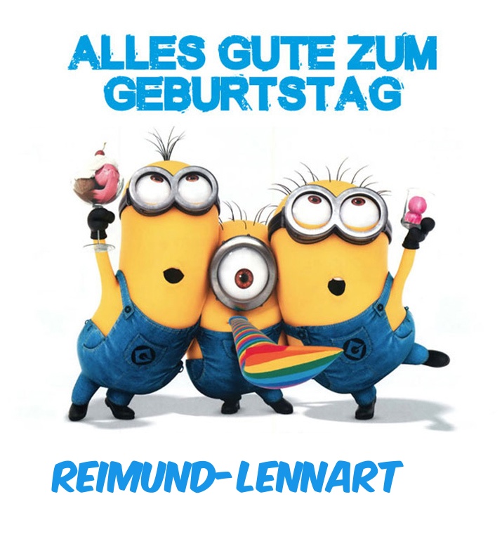 Alles Gute zum Geburtstag von Minions fr Reimund-Lennart