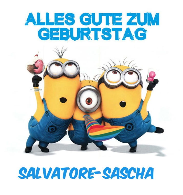 Alles Gute zum Geburtstag von Minions fr Salvatore-Sascha