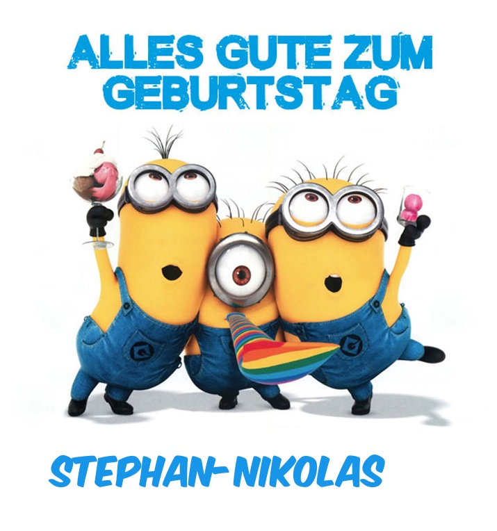 Alles Gute zum Geburtstag von Minions fr Stephan-Nikolas