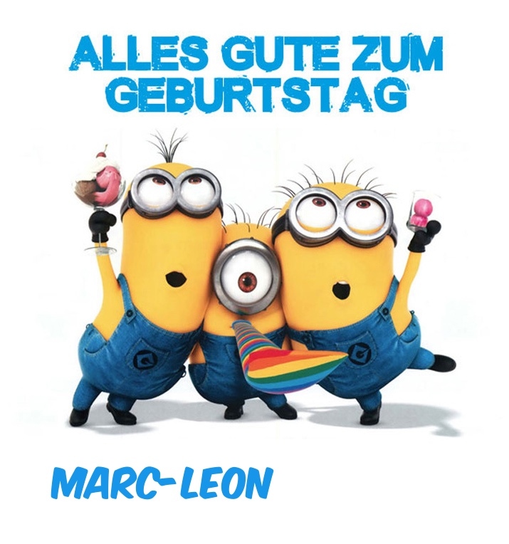 Alles Gute zum Geburtstag von Minions für Marc-Leon Alles Gute zum Geburtstag von Minions für Marc-Leon
