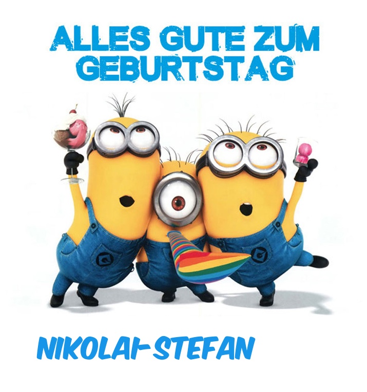 Alles Gute zum Geburtstag von Minions fr Nikolai-Stefan