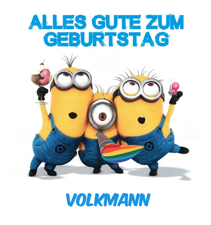 Alles Gute zum Geburtstag von Minions fr Volkmann