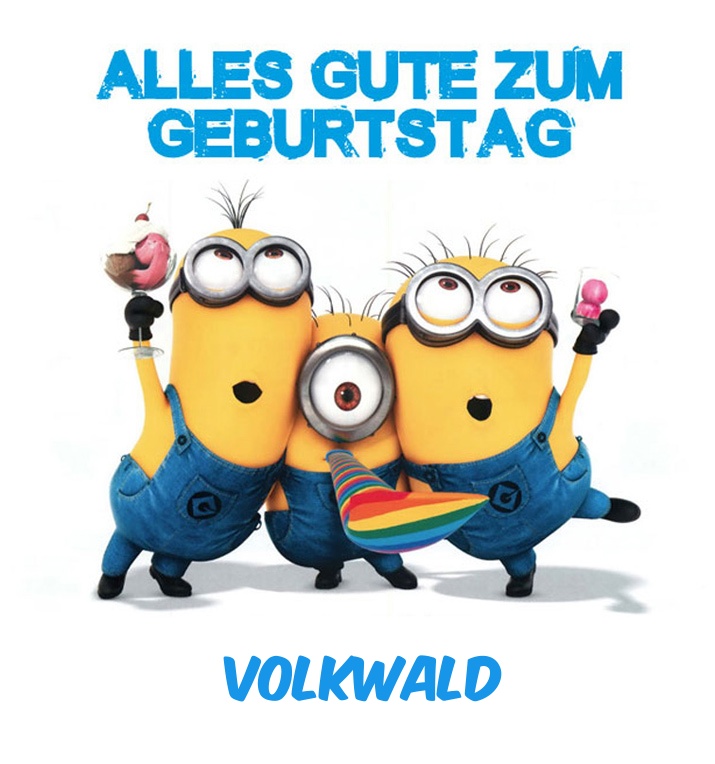 Alles Gute zum Geburtstag von Minions fr Volkwald