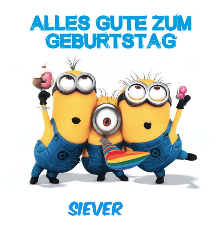 Alles Gute zum Geburtstag von Minions fr Siever