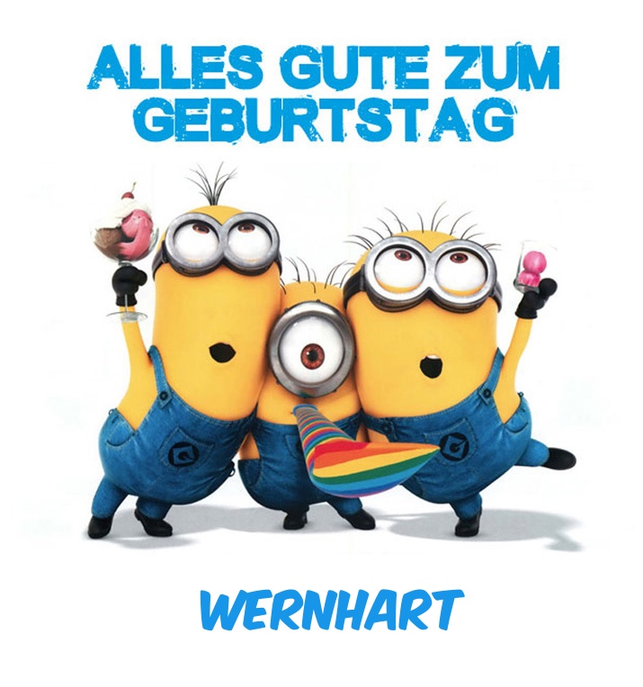 Alles Gute zum Geburtstag von Minions für Wernhart Alles Gute zum Geburtstag von Minions für Wernhart