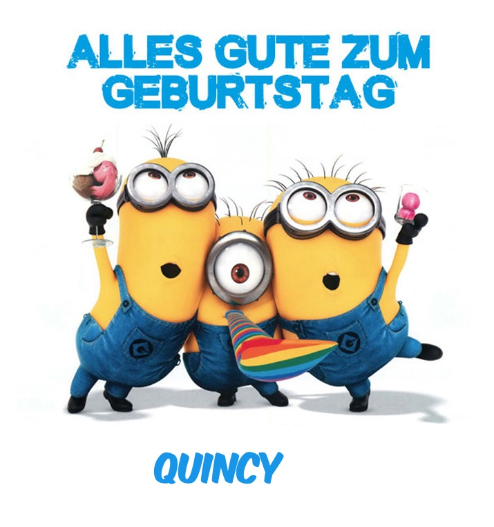 Alles Gute zum Geburtstag von Minions für Quincy Alles Gute zum Geburtstag von Minions für Quincy