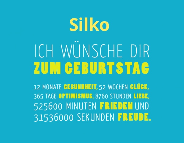 Silko, Ich wnsche dir zum geburtstag...