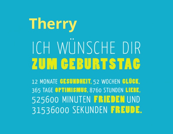 Therry, Ich wnsche dir zum geburtstag...