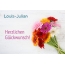 Blumen zum geburtstag fr Louis-Julian