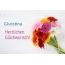 Blumen zum geburtstag fr Christina