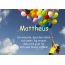 Gedicht zum geburtstag fr Mattheus