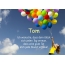 Gedicht zum geburtstag fr Tom