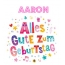 Bunte Geburtstagsgre fr Aaron