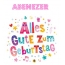 Bunte Geburtstagsgre fr Abenezer