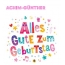 Bunte Geburtstagsgre fr Achim-Gnther