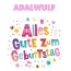 Bunte Geburtstagsgre fr Adalwulf