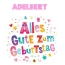 Bunte Geburtstagsgre fr Adelbert