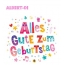 Bunte Geburtstagsgre fr Albert-Di