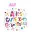 Bunte Geburtstagsgre fr Alf