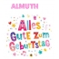 Bunte Geburtstagsgre fr Almuth