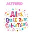 Bunte Geburtstagsgre fr Altfried