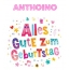 Bunte Geburtstagsgre fr Anthoino