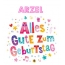 Bunte Geburtstagsgre fr Arzel