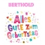 Bunte Geburtstagsgre fr Berthold