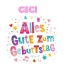 Bunte Geburtstagsgre fr Ceci