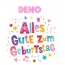 Bunte Geburtstagsgre fr Deno